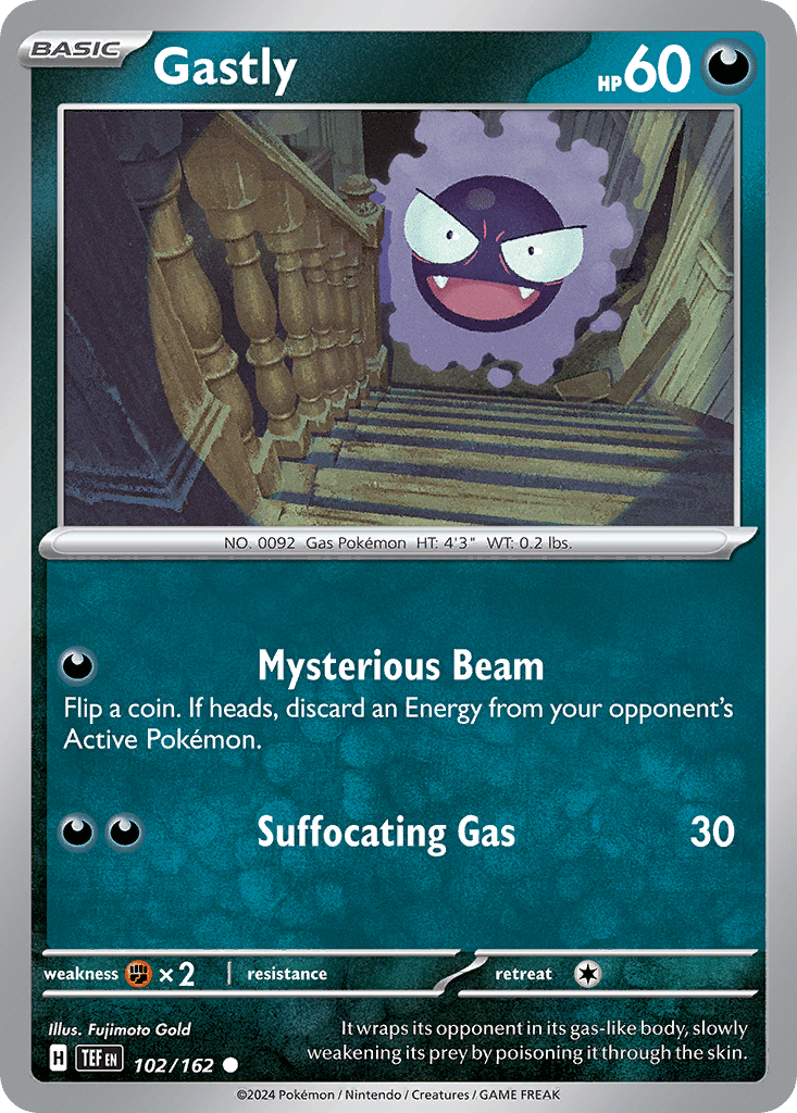 Gastly Pokémon Temporal Forces (102/162) – Scarlet & Violet