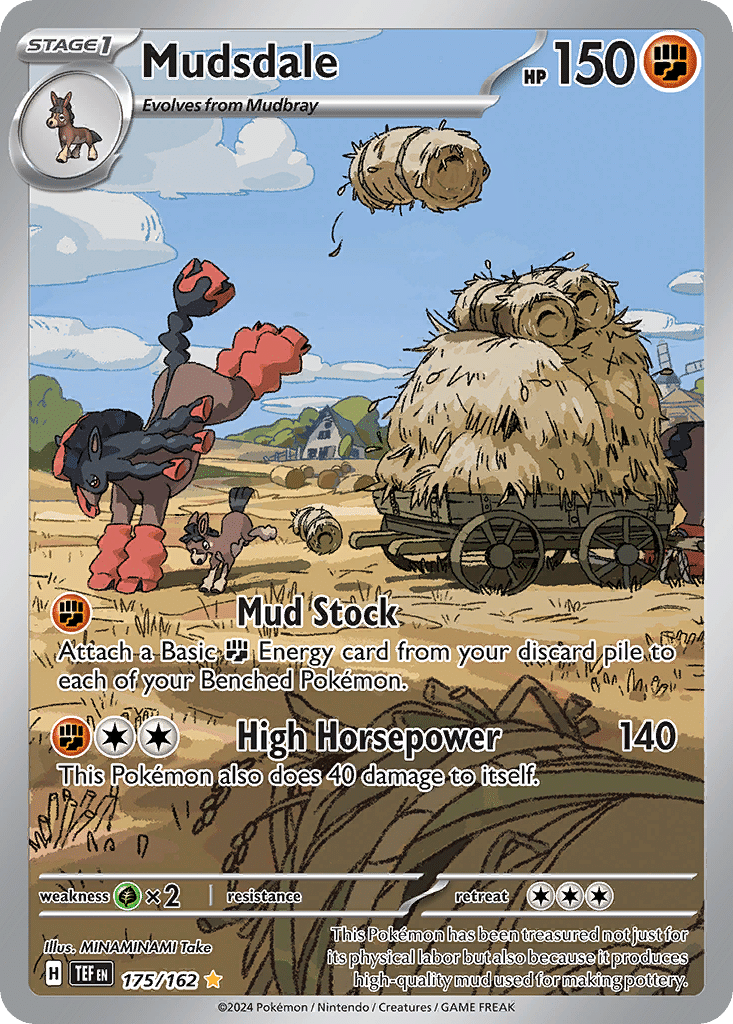 Mudsdale Pokémon Temporal Forces (175/162) – Scarlet & Violet