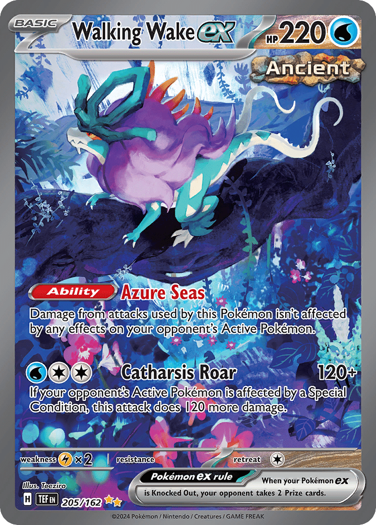 Walking Wake ex Pokémon Temporal Forces (205/162) – Scarlet & Violet