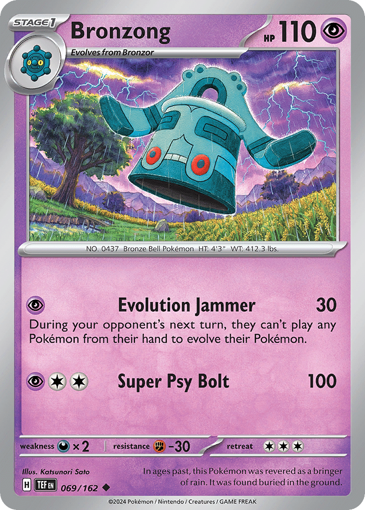 Bronzong Pokémon Temporal Forces (69/162) – Scarlet & Violet
