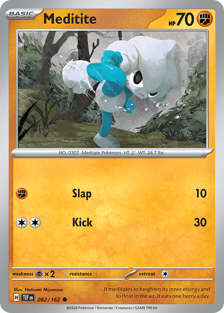 Meditite Pokémon Temporal Forces (82/162) – Scarlet & Violet