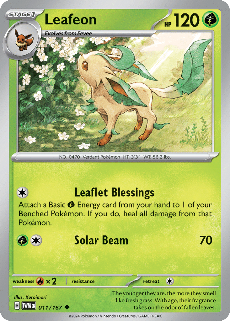 Leafeon Pokémon Twilight Masquerade (11/167) – Scarlet & Violet