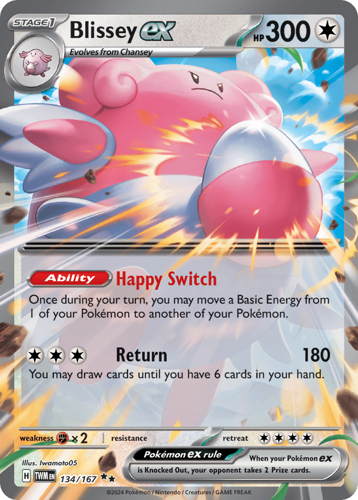 Blissey ex Pokémon Twilight Masquerade (134/167) – Scarlet & Violet