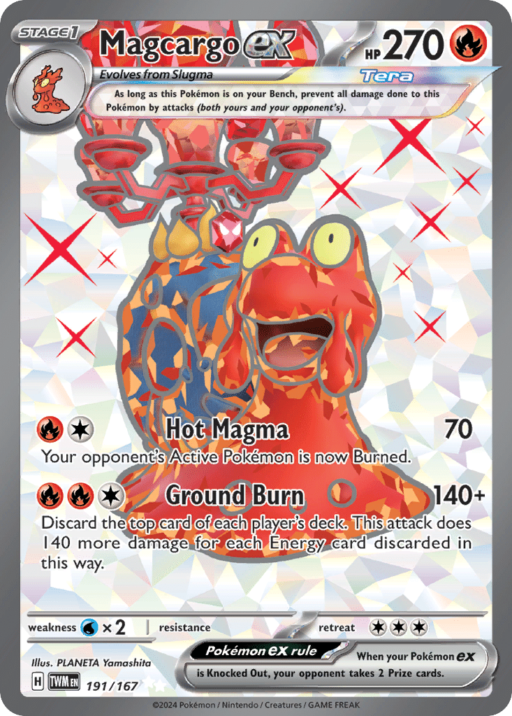 Magcargo ex Pokémon Twilight Masquerade (191/167) – Scarlet & Violet