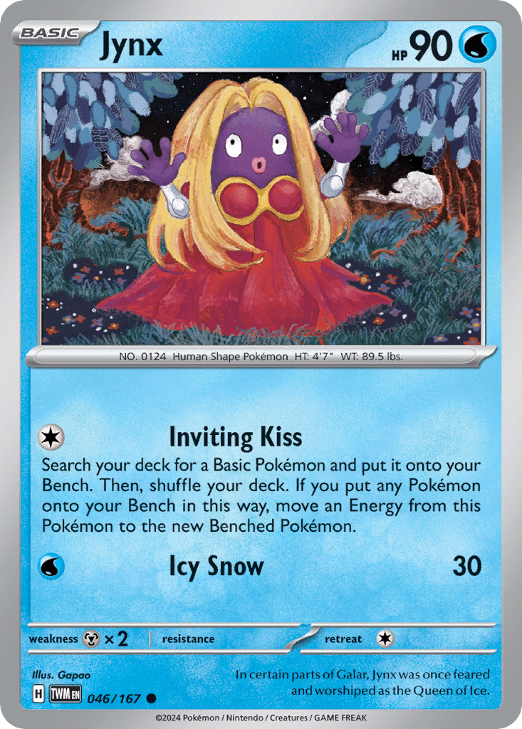 Jynx Pokémon Twilight Masquerade (46/167) – Scarlet & Violet
