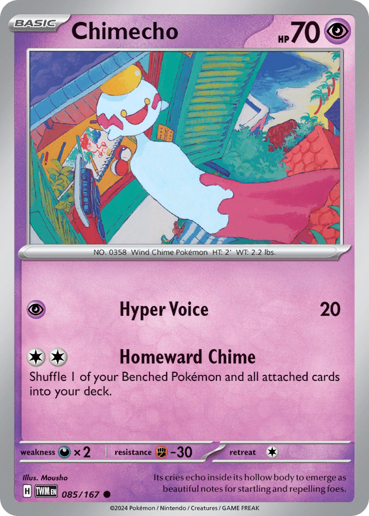 Chimecho Pokémon Twilight Masquerade (85/167) – Scarlet & Violet