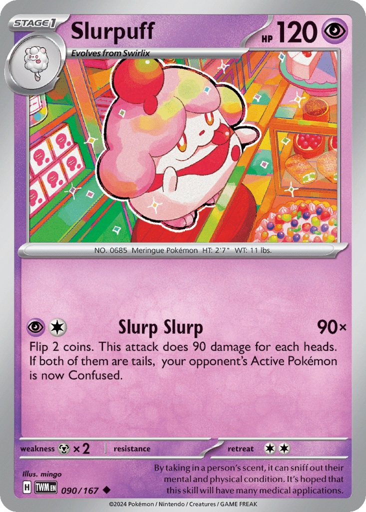 Slurpuff Pokémon Twilight Masquerade (90/167) – Scarlet & Violet