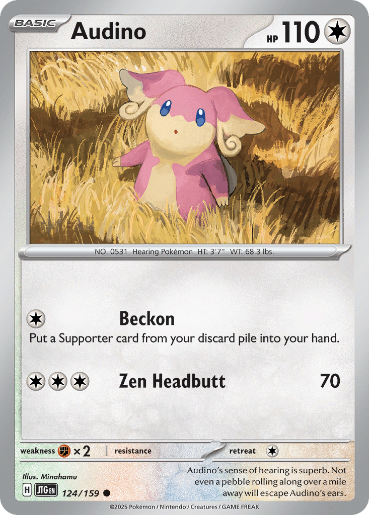 Audino Pokémon Journey Together (124/159) – Scarlet & Violet