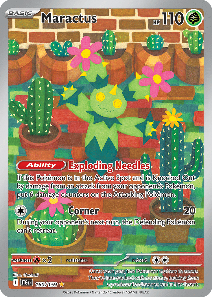 Maractus Pokémon Journey Together (160/159) – Scarlet & Violet