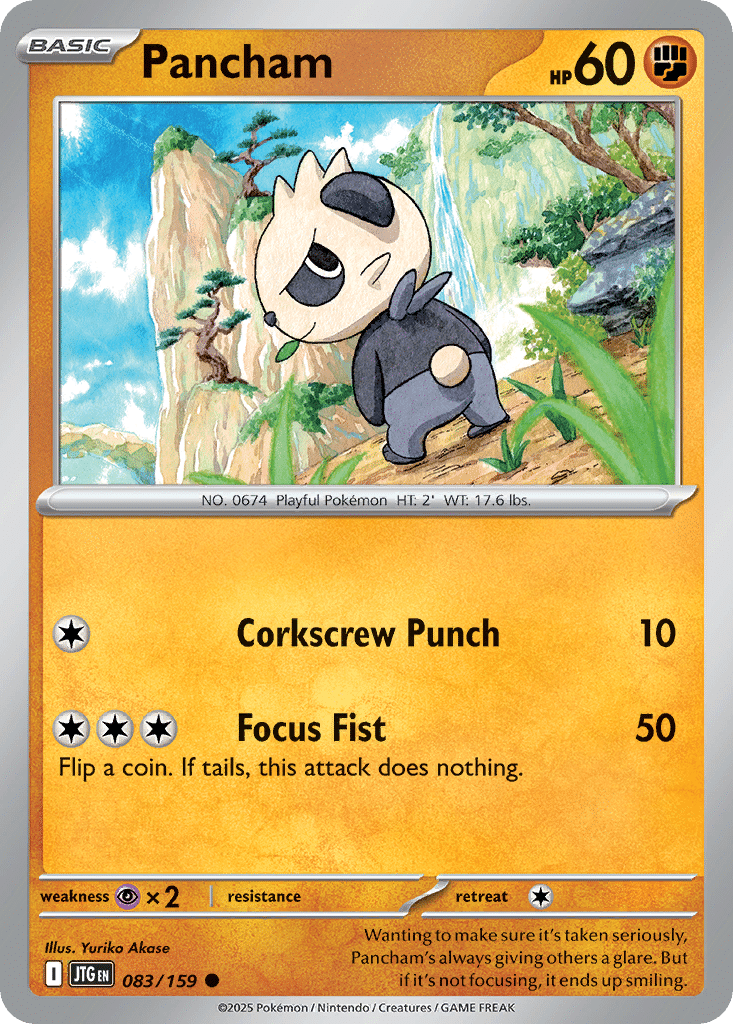 Pancham Pokémon Journey Together (83/159) – Scarlet & Violet