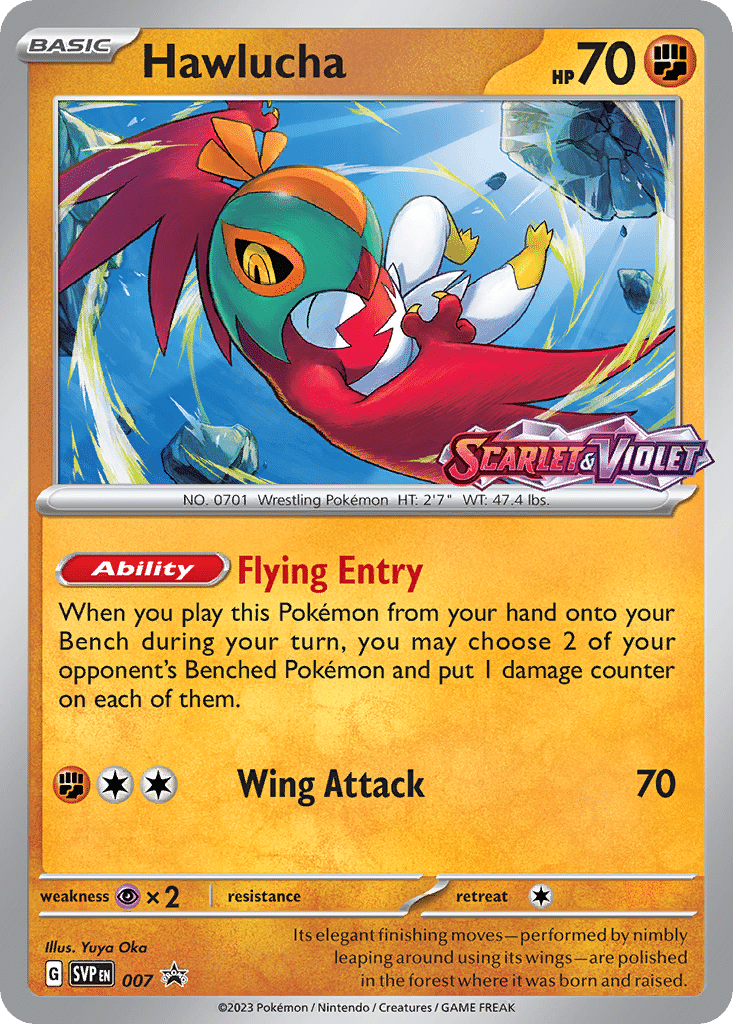 Hawlucha Pokémon Scarlet & Violet Black Star Promos (7/215) – Scarlet & Violet