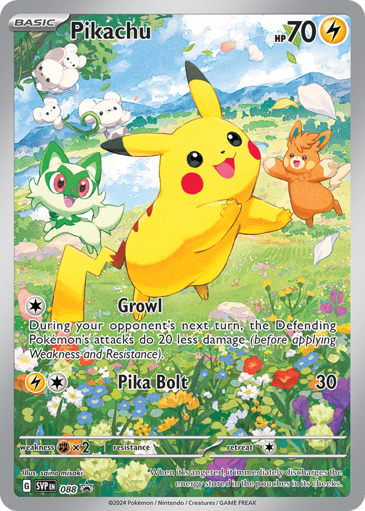 Pikachu Pokémon Scarlet & Violet Black Star Promos (88/215) – Scarlet & Violet