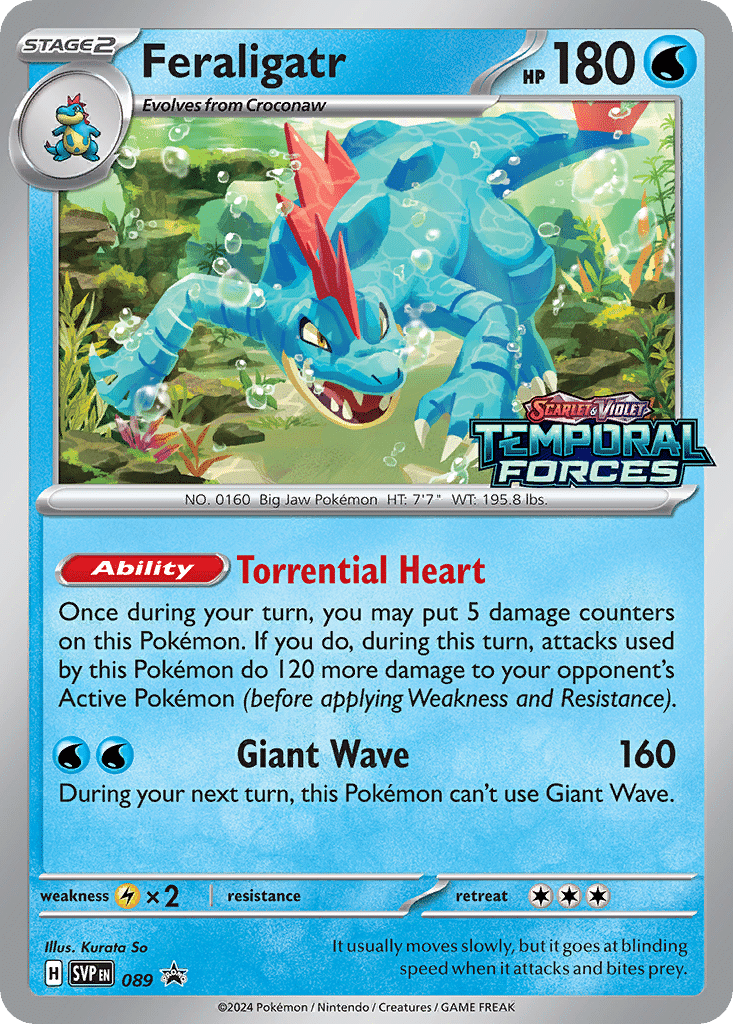 Feraligatr Pokémon Scarlet & Violet Black Star Promos (89/215) – Scarlet & Violet