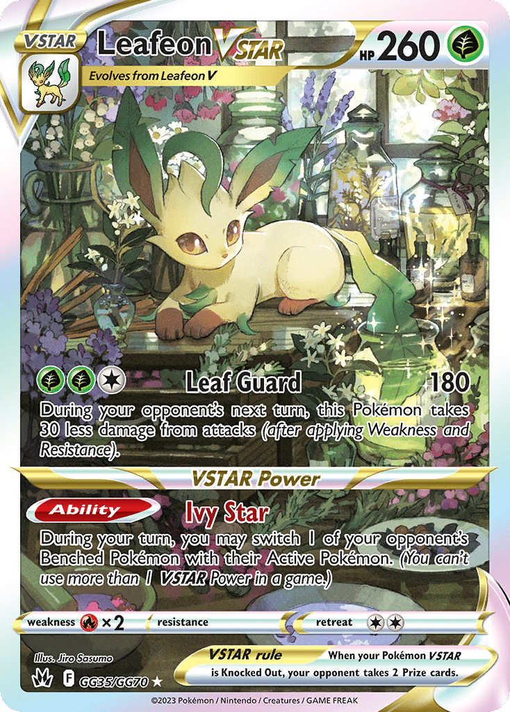 Leafeon VSTAR Pokémon Crown Zenith Galarian Gallery (GG35/70) – Sword & Shield