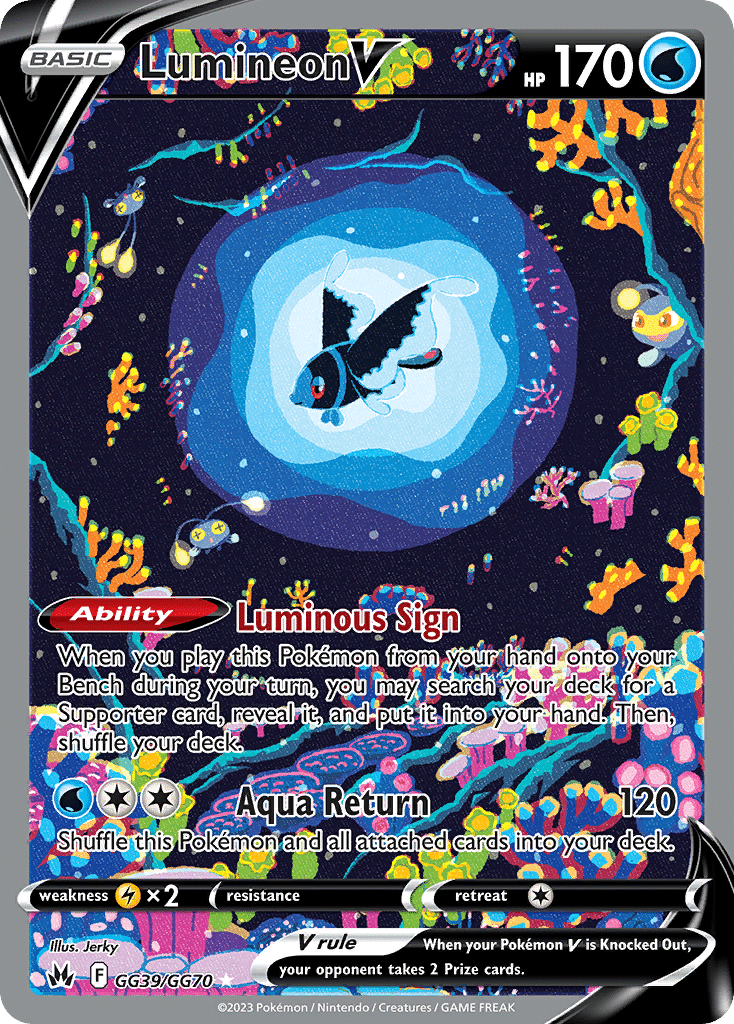 Lumineon V Pokémon Crown Zenith Galarian Gallery (GG39/70) – Sword & Shield