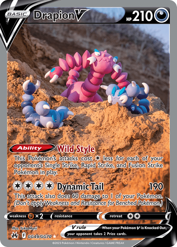 Drapion V Pokémon Crown Zenith Galarian Gallery (GG49/70) – Sword & Shield