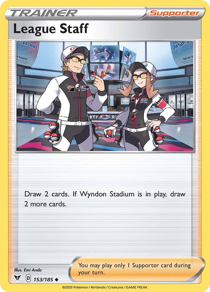 League Staff Pokémon Vivid Voltage (153/185) – Sword & Shield