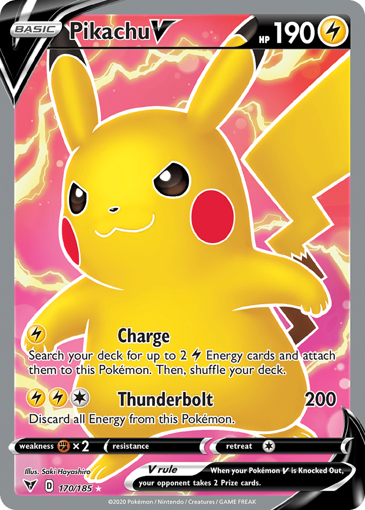 Pikachu V Pokémon Vivid Voltage (170/185) – Sword & Shield
