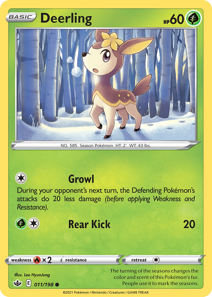 Deerling Pokémon Chilling Reign (11/198) – Sword & Shield