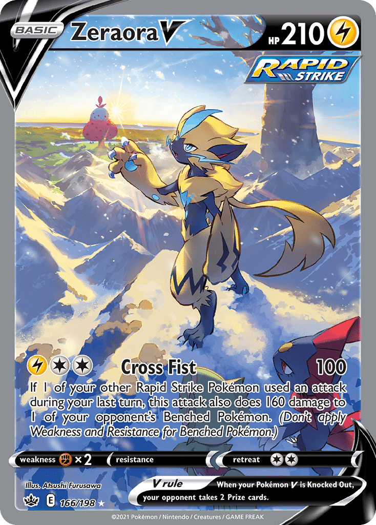 Zeraora V Pokémon Chilling Reign (166/198) – Sword & Shield