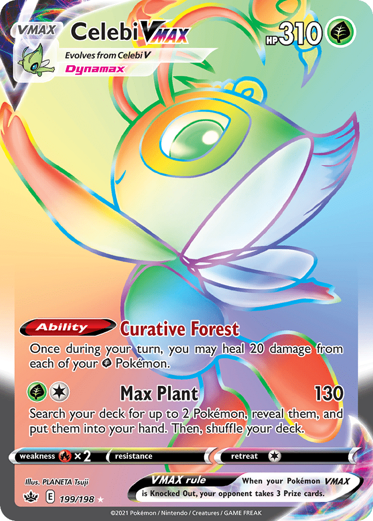 Celebi VMAX Pokémon Chilling Reign (199/198) – Sword & Shield