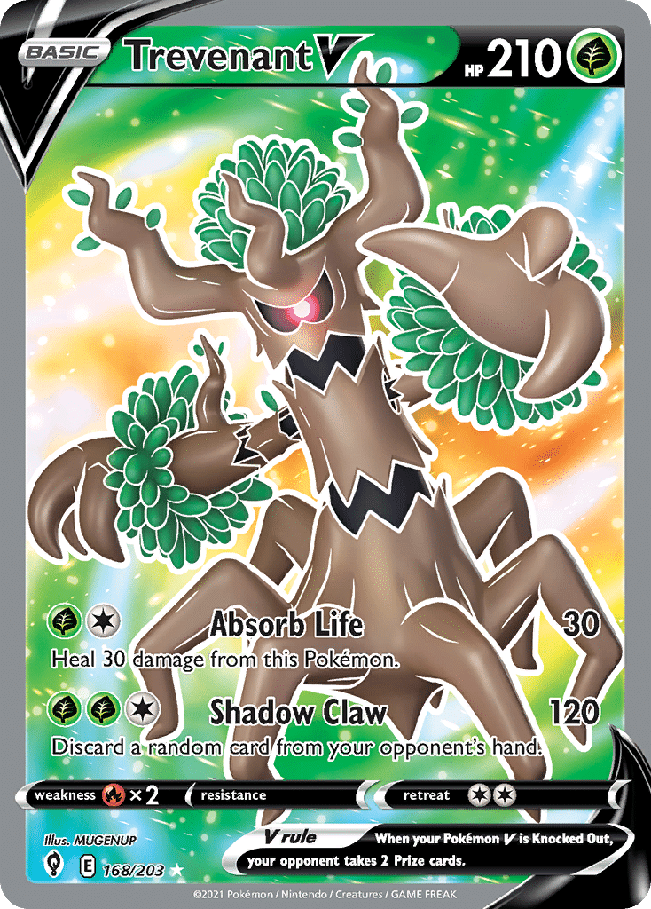 Trevenant V Pokémon Evolving Skies (168/203) – Sword & Shield