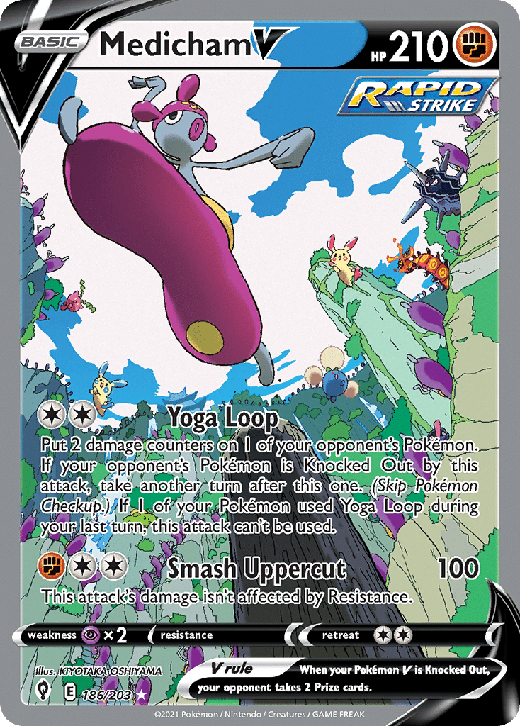 Medicham V Pokémon Evolving Skies (186/203) – Sword & Shield