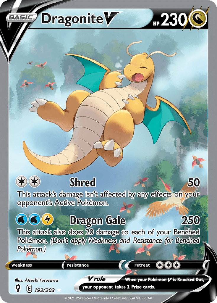 Dragonite V Pokémon Evolving Skies (192/203) – Sword & Shield