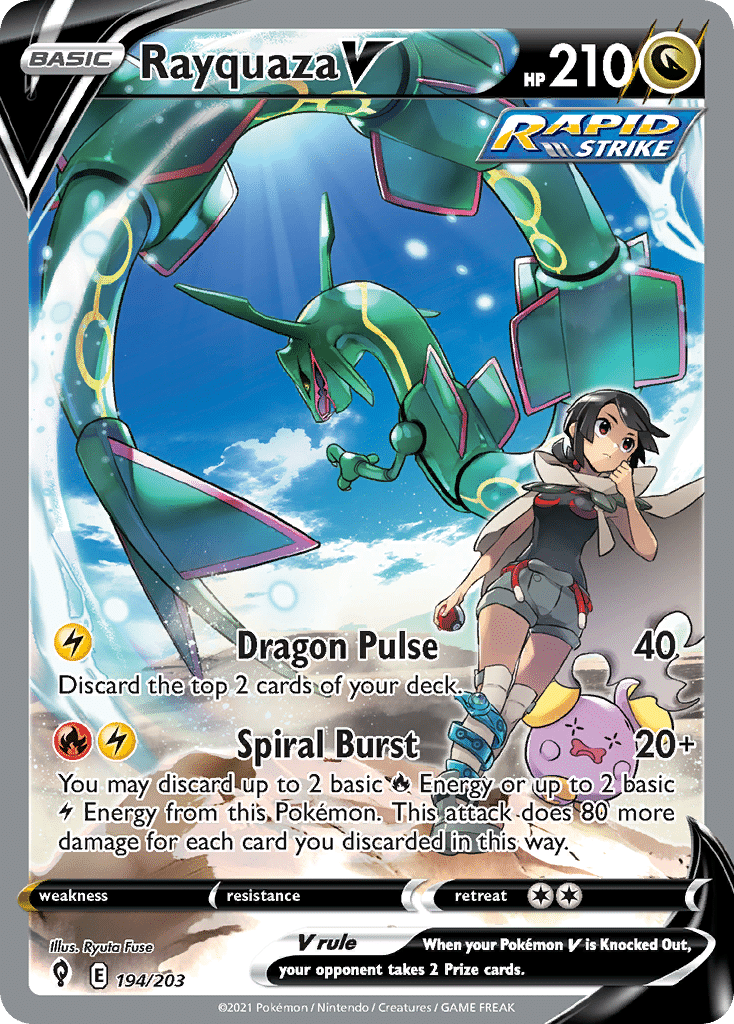Rayquaza V Pokémon Evolving Skies (194/203) – Sword & Shield