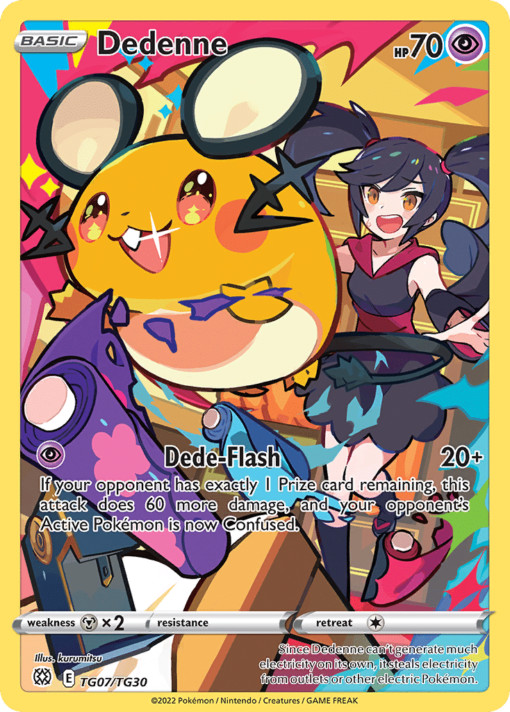 Dedenne Pokémon Brilliant Stars Trainer Gallery (TG07/30) – Sword & Shield