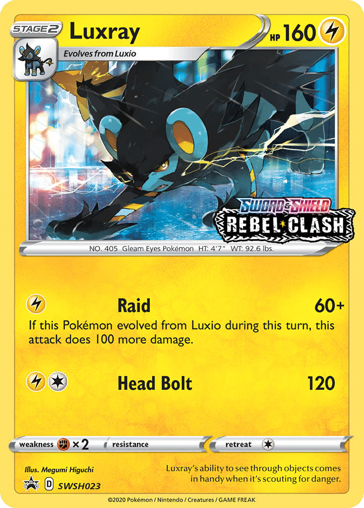 Luxray Pokémon SWSH Black Star Promos (SWSH023/307) – Sword & Shield
