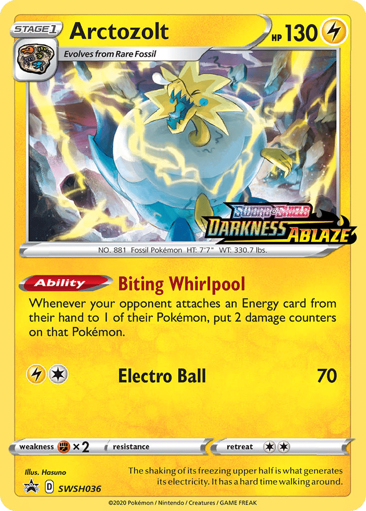 Arctozolt Pokémon SWSH Black Star Promos (SWSH036/307) – Sword & Shield