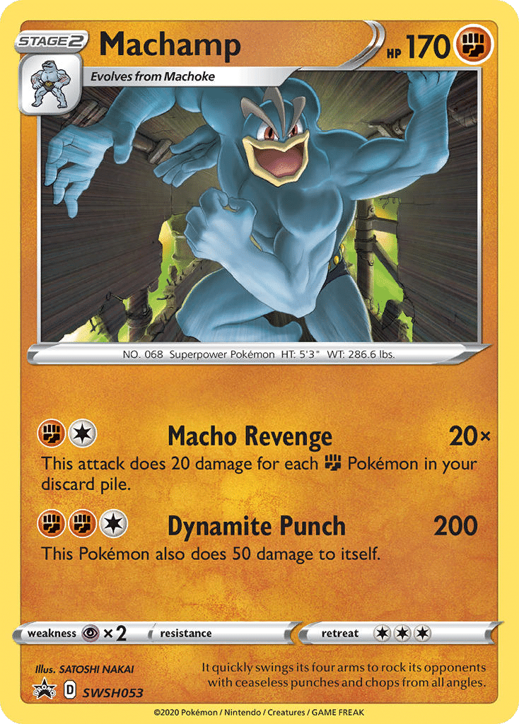 Machamp Pokémon SWSH Black Star Promos (SWSH053/307) – Sword & Shield