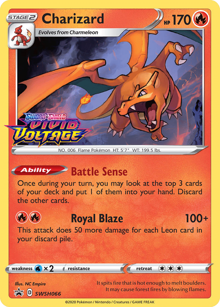 Charizard Pokémon SWSH Black Star Promos (SWSH066/307) – Sword & Shield
