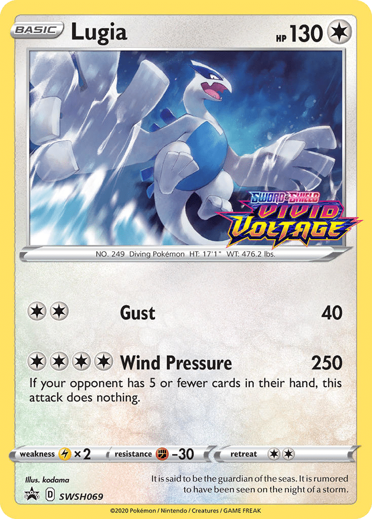 Lugia Pokémon SWSH Black Star Promos (SWSH069/307) – Sword & Shield