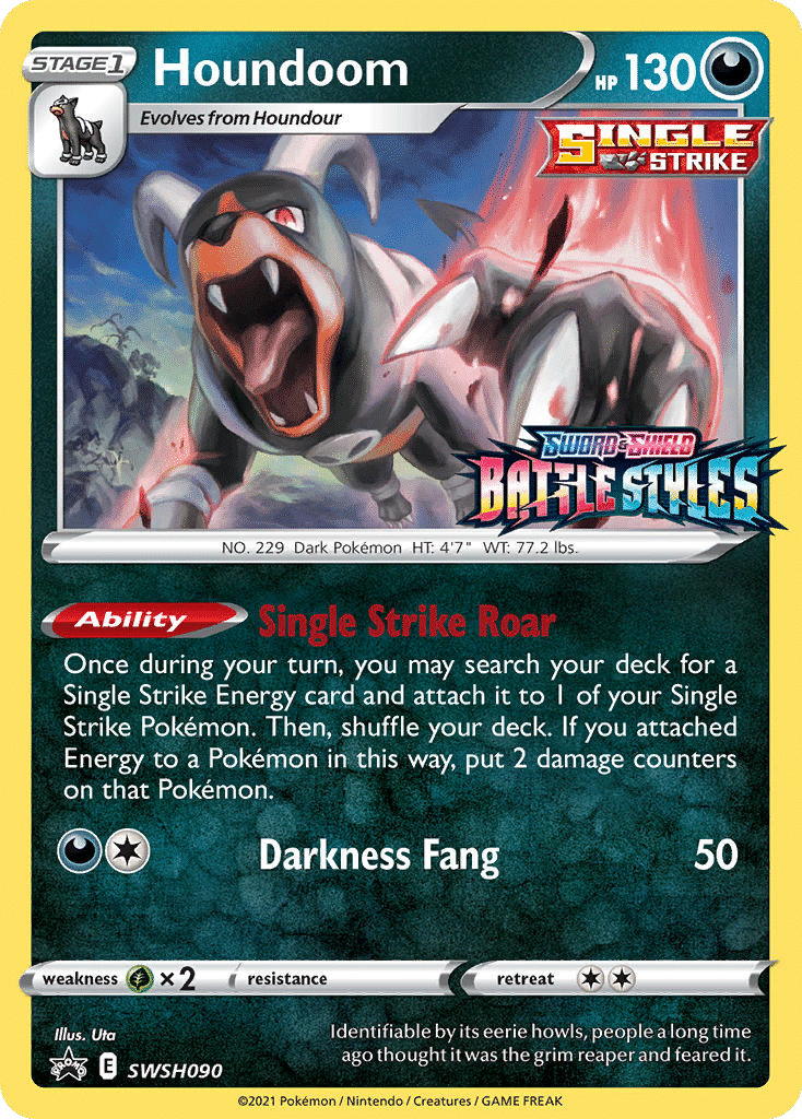 Houndoom Pokémon SWSH Black Star Promos (SWSH090/307) – Sword & Shield