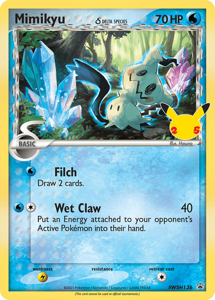 Mimikyu δ Pokémon SWSH Black Star Promos (SWSH136/307) – Sword & Shield