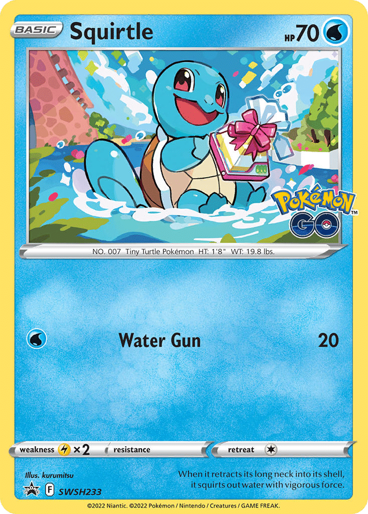 Squirtle Pokémon SWSH Black Star Promos (SWSH233/307) – Sword & Shield