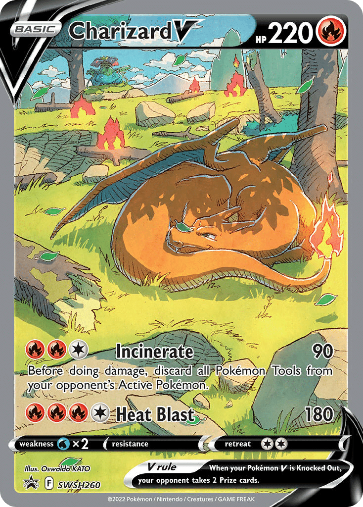 Charizard V Pokémon SWSH Black Star Promos (SWSH260/307) – Sword & Shield