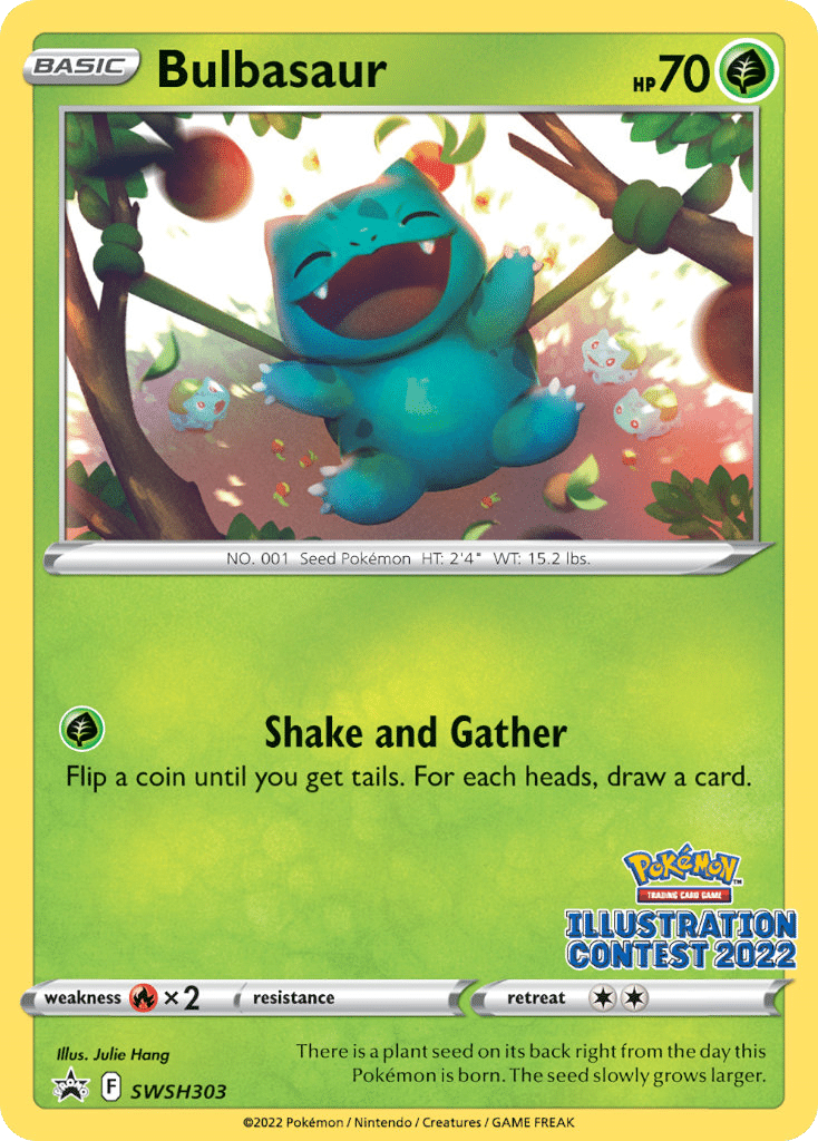 Bulbasaur Pokémon SWSH Black Star Promos (SWSH303/307) – Sword & Shield