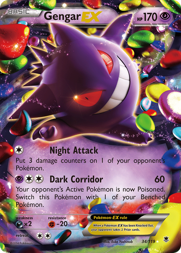 Gengar-EX Pokémon Phantom Forces (34/119) – XY