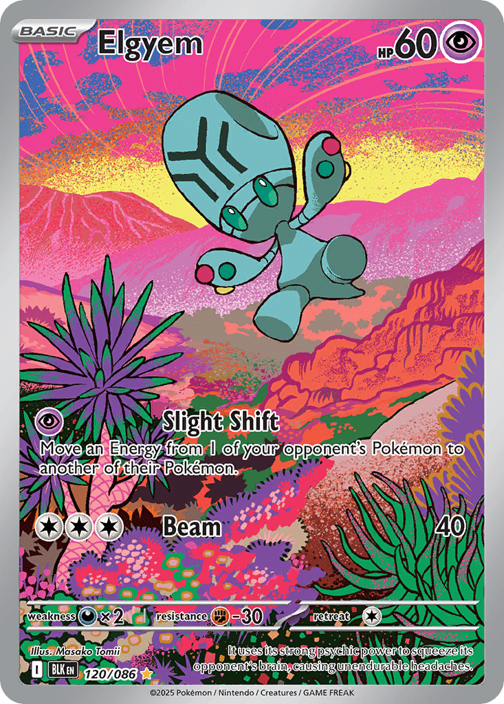Elgyem Pokémon Black Bolt (120/86) – Scarlet & Violet