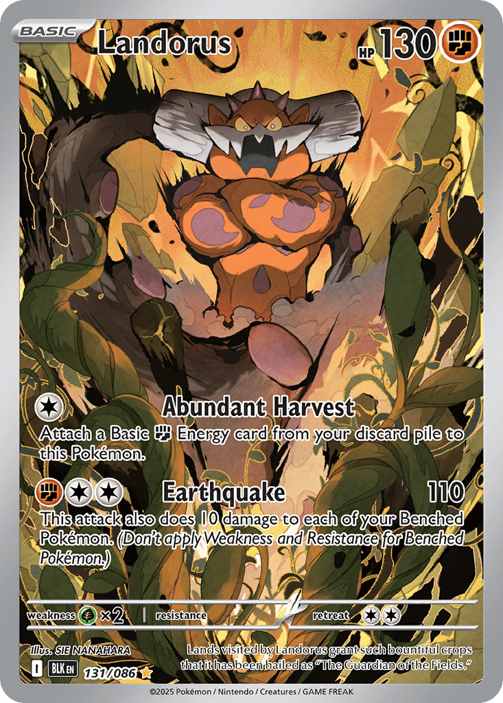 Landorus Pokémon Black Bolt (131/86) – Scarlet & Violet