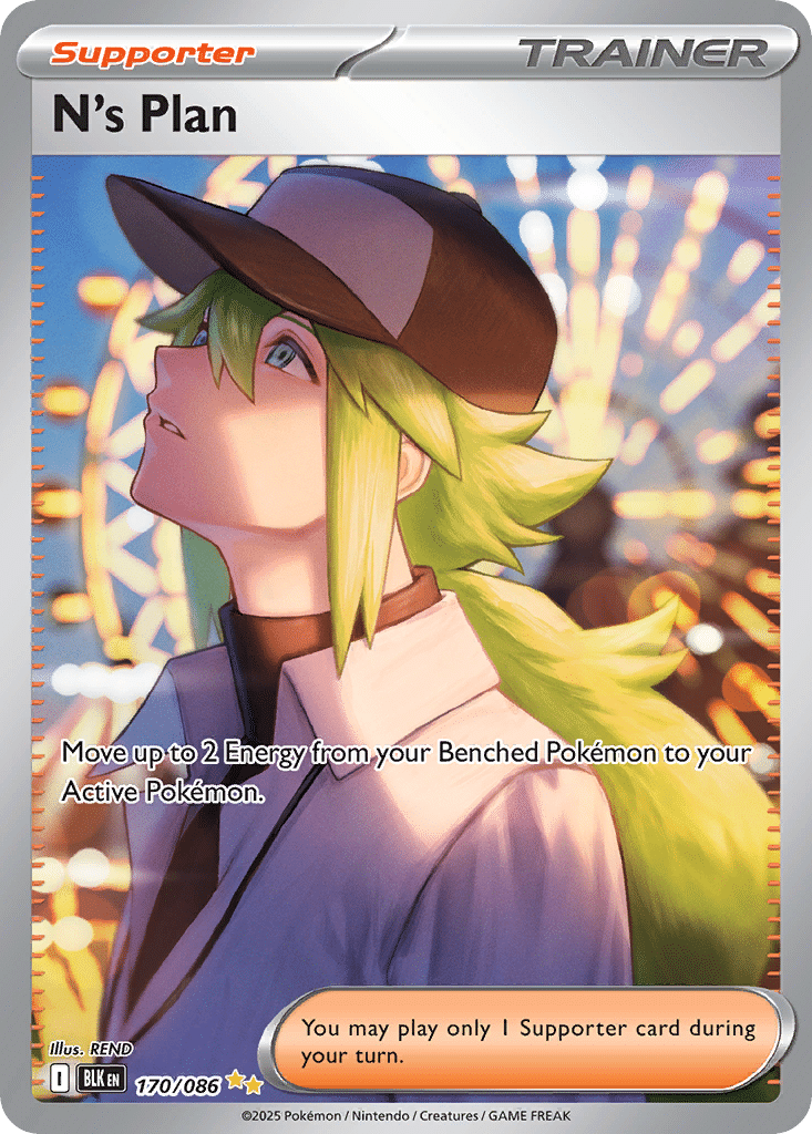 N's Plan Pokémon Black Bolt (170/86) – Scarlet & Violet